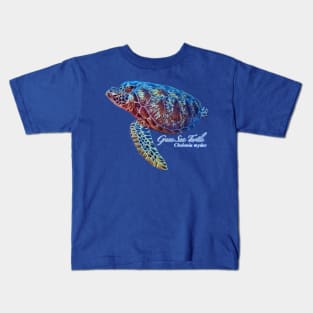 Green sea turtle Kids T-Shirt